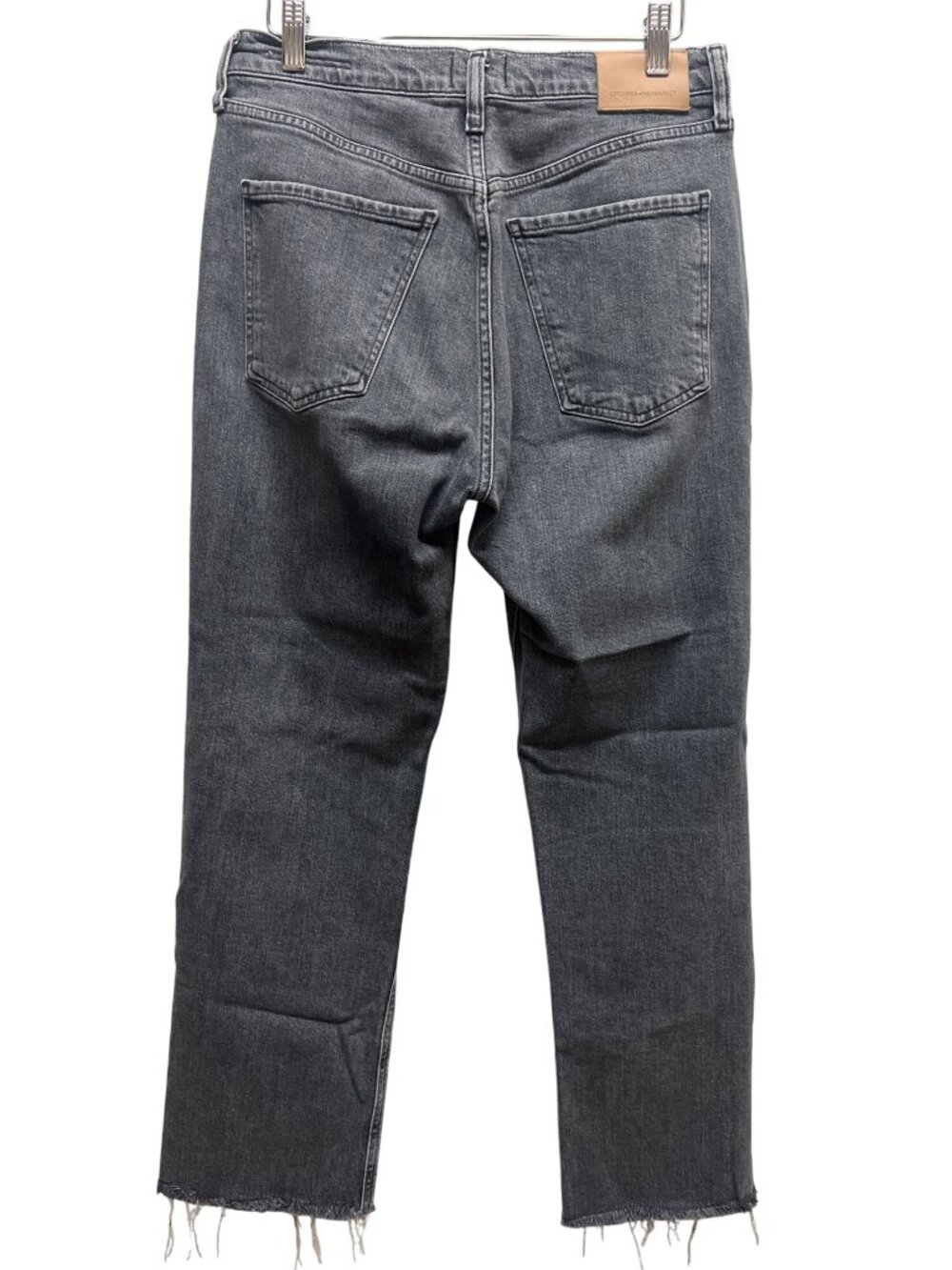 Citizens of Humanity Gray Raw Hem Daphne Crop Jeans - Picture 5 of 11